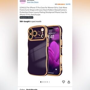 Purple and Gold Phone Case